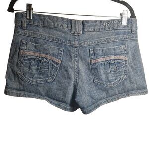 Vtg Mudd Women's Low-Rise Denim Shorts Y2K, Hippie Sz 9